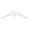 Ekena Millwork Pitch Sellek Architectural Grade PVC Gable Pediment, 60"W x 17 1/2"H x 1"P (7/12) GPP060X018X100SLK - alternate 2